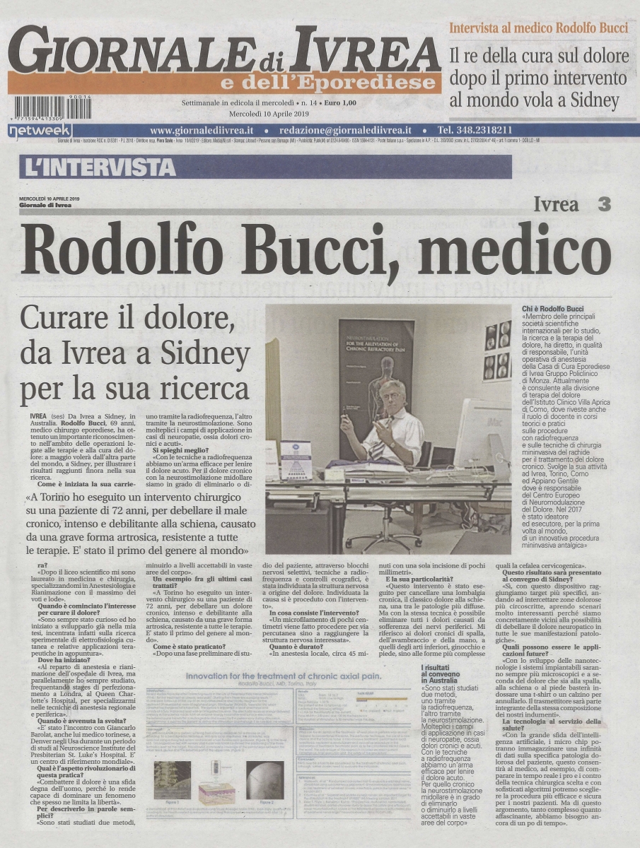 Rodolfo Bucci, il medico