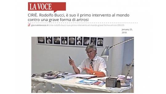 Rodolfo Bucci, è suo il primo intervento al mondo contro una grave forma di artrosi